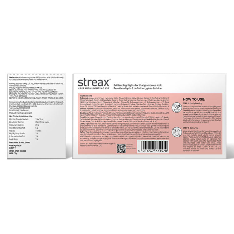 STREAX HAIR HIGHLIGHTING KIT LATTE BROWN