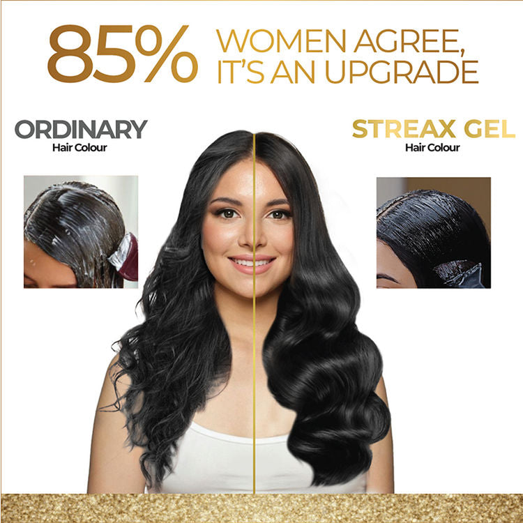 STREAX HAIR COLOUR GEL 01 NATURAL BLACK