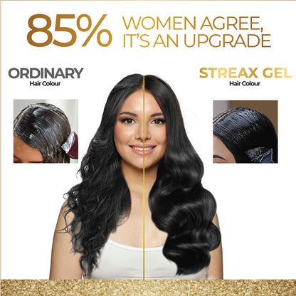 STREAX HAIR COLOUR GEL 01 NATURAL BLACK