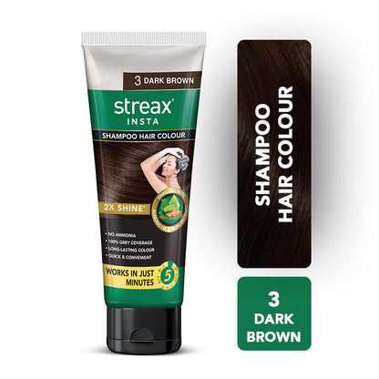 STREAX SHAMPOO COLOR TUBE 03 DARK BROWN 30ML