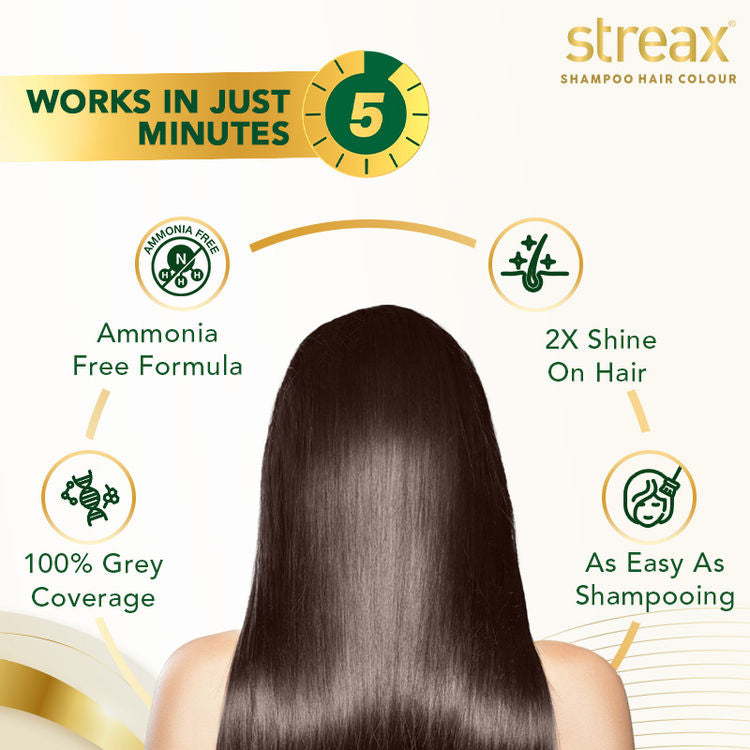 STREAX SHAMPOO COLOR TUBE 03 DARK BROWN 30ML