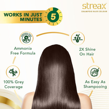 STREAX SHAMPOO COLOR TUBE 03 DARK BROWN 30ML