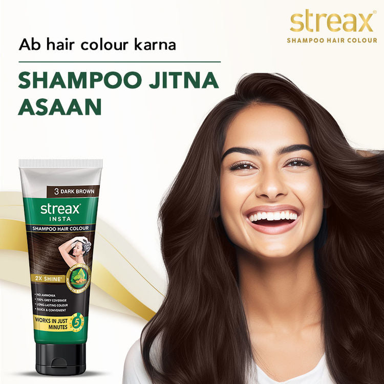 STREAX SHAMPOO COLOR TUBE 03 DARK BROWN 30ML