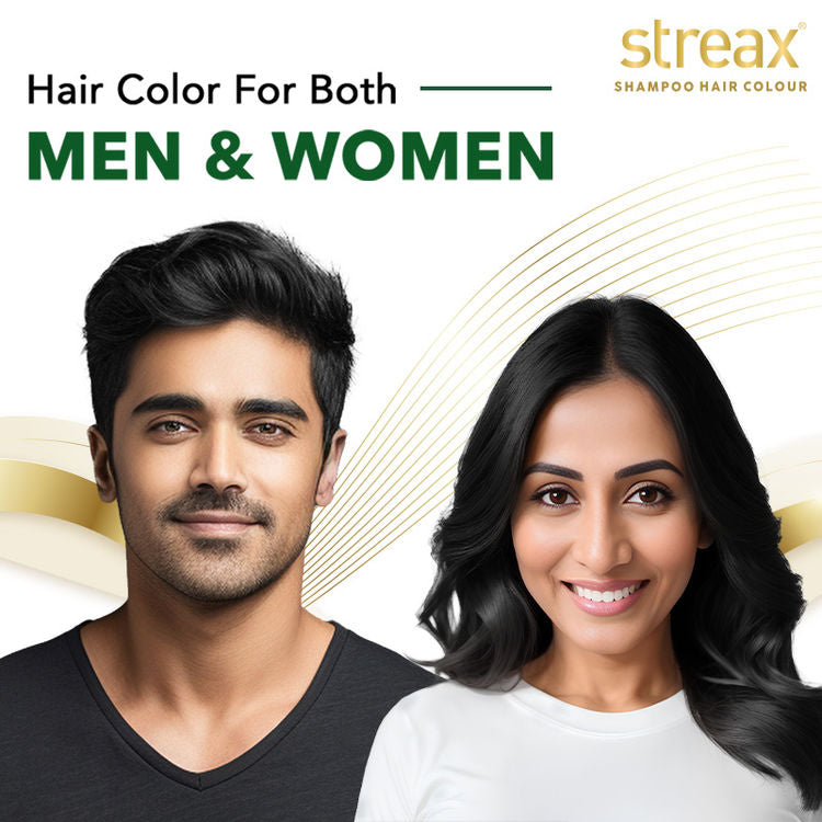 STREAX INSTA SHAMPOO HAIR COLOUR TUBE 01 NATURAL BLACK