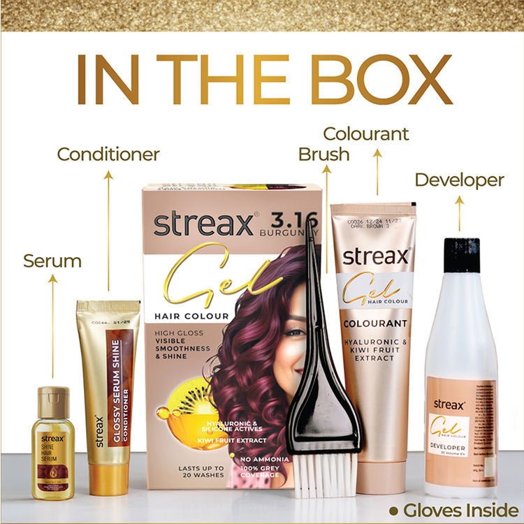 STREAX HAIR COLOUR GEL 3.16 BURGUNDY