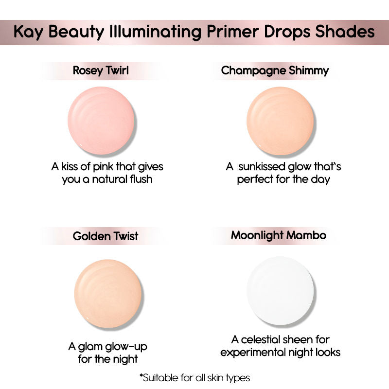 KAY BEAUTY ILLUMINATING PRIMER DROPS CHAMPAGEN SHIMMY 30ML