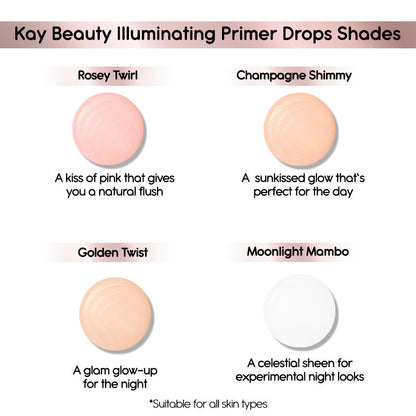 KAY BEAUTY ILLUMINATING PRIMER DROPS CHAMPAGEN SHIMMY 30ML