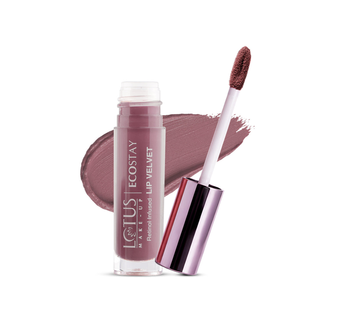 LOTUS MAKEUP ECOSTAY LIP VELVET MATTE LIP COLOR WITH RETINOL ELM09 VELVET BLISS