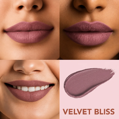 LOTUS MAKEUP ECOSTAY LIP VELVET MATTE LIP COLOR WITH RETINOL ELM09 VELVET BLISS