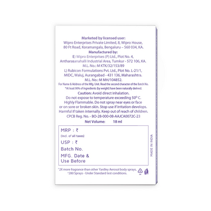 YARDLEY DEO COMPACT ENGLISH LAVENDER 18ML