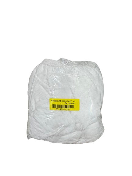 SHREENIVAS DISPO PANTY WHITE
