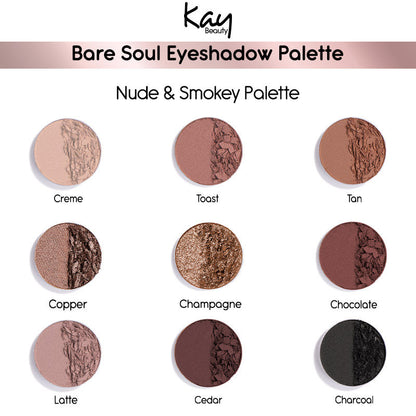 KAY BEAUTY EYEKANVAS EYESHADOW PALETTE-BARE SOUL 10G