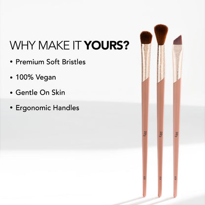 KAY BEAUTY EYESHADOW ESSENTIALS BRUSH KIT 3N