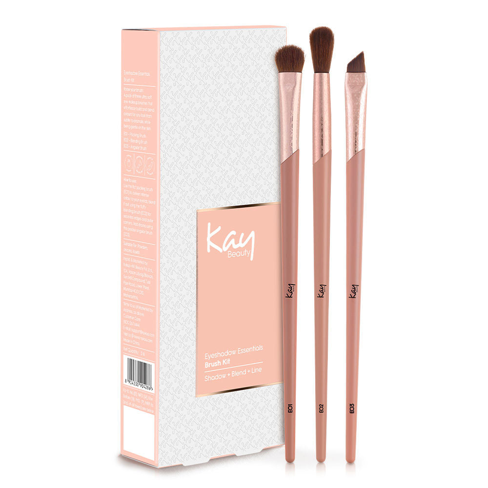 KAY BEAUTY EYESHADOW ESSENTIALS BRUSH KIT 3N