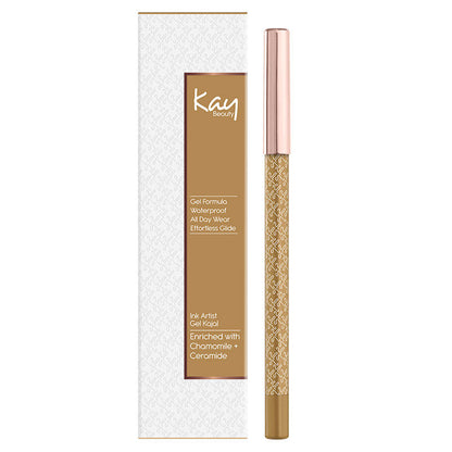 KAY BEAUTY GEL FORMULA WATERPROOF ALL DAY WEAR EFFARTLESS GLIDE GOLD 1.2G