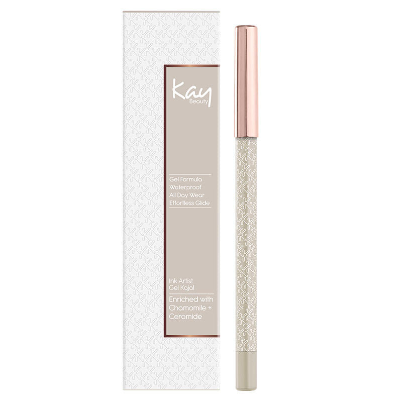 KAY BEAUTY GEL FORMULA WATERPROOF ALL DAY WEAR EFFORTLESS GLIDE SILVER 1.2G