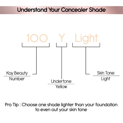 KAY BEAUTY HD LIQUID CONCEALER 100Y LIGHT 4.5G