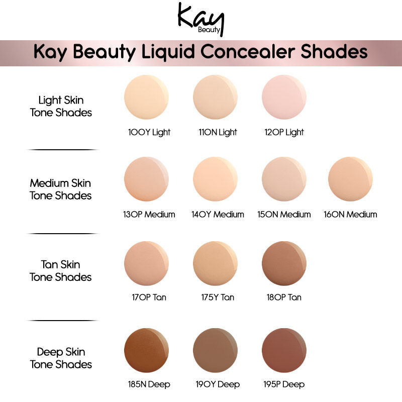 KAY BEAUTY HD LIQUID CONCEALER 100Y LIGHT 4.5G