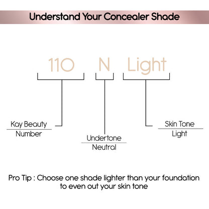 KAY BEAUTY HD LIQUID CONCEALER 110N LIGHT 4.5G