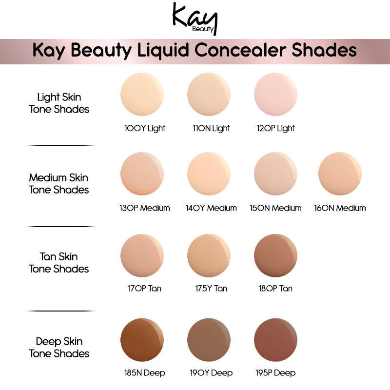 KAY BEAUTY HD LIQUID CONCEALER 140Y MEDIUM 4.5G