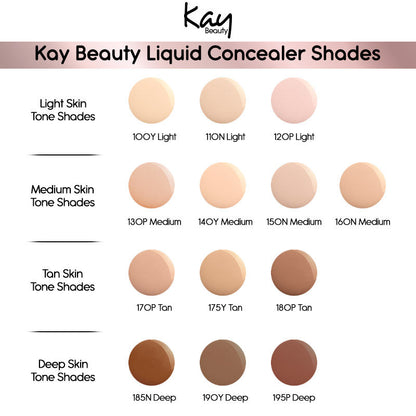 KAY BEAUTY HD LIQUID CONCEALER 180P TAN 4.5G
