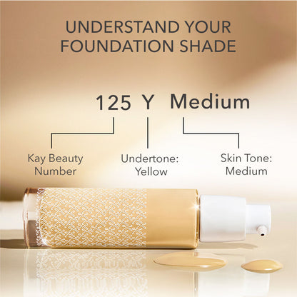 KAY BEAUTY HYDRATING FOUNDATION 125Y MEDIUM 30G