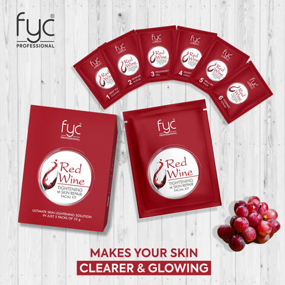 FYC PROFESSIONAL FACIAL KIT RED WINE