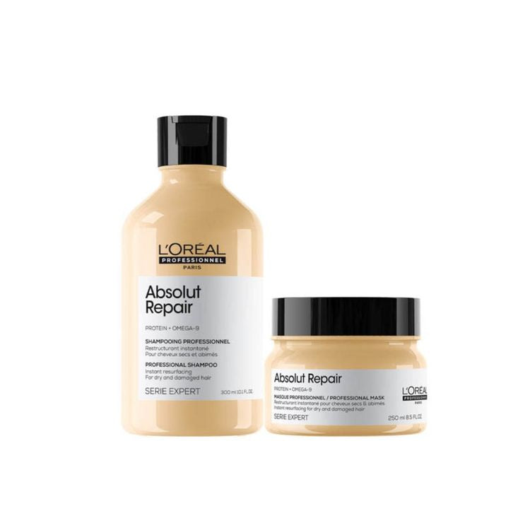 LOREAL PROFESSIONAL ABSOLUTE REPAIR SHAMPOO (300 ML) + MASK (250 ML)