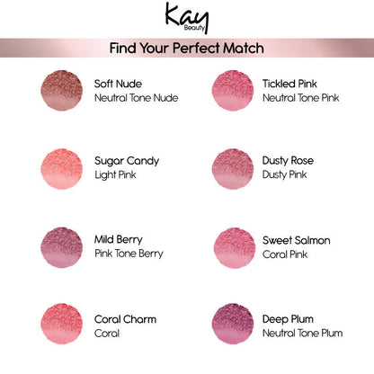 KAY BEAUTY MATTE BLUSH CORAL CHARM 8.5G