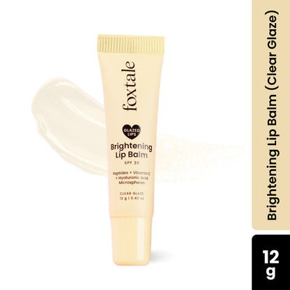 FOXTALE LIP CLEAR GLAZE BRIGHTING LIP BALM SPF 30 12G