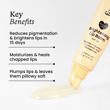 FOXTALE LIP CLEAR GLAZE BRIGHTING LIP BALM SPF 30 12G