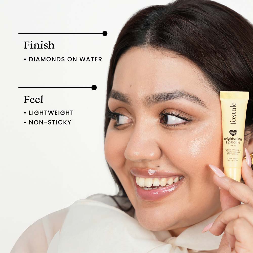 FOXTALE LIP CLEAR GLAZE BRIGHTING LIP BALM SPF 30 12G