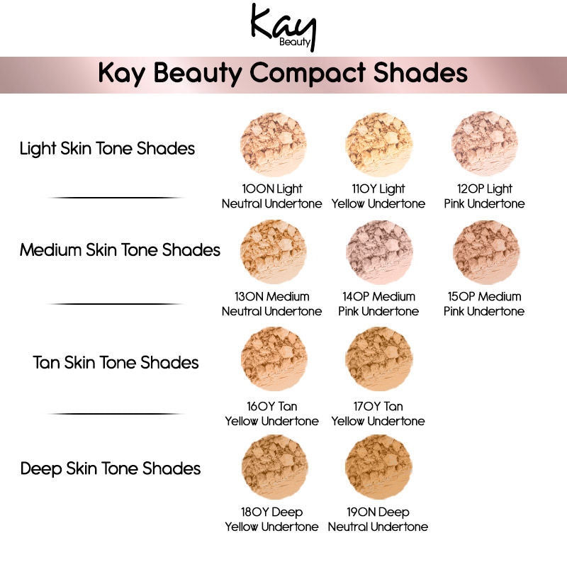 KAY BEAUTY MATTE COMPACT 100N LIGHT 9G