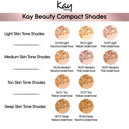 KAY BEAUTY MATTE COMPACT 100N LIGHT 9G