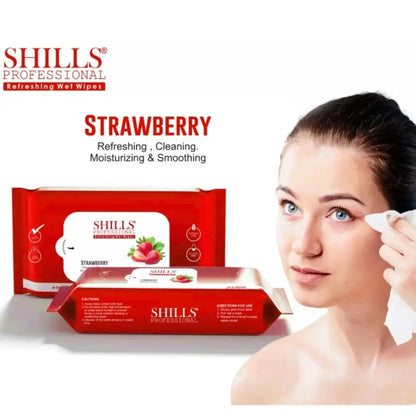 शिल्स वेट WIPS स्ट्रॉबेरी 25 WIPS .