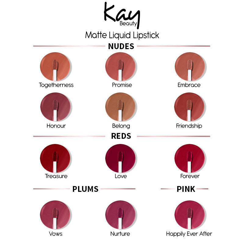 KAY BEAUTY MATTE LIQUID LIPSTICK HONOUR 3.5ML