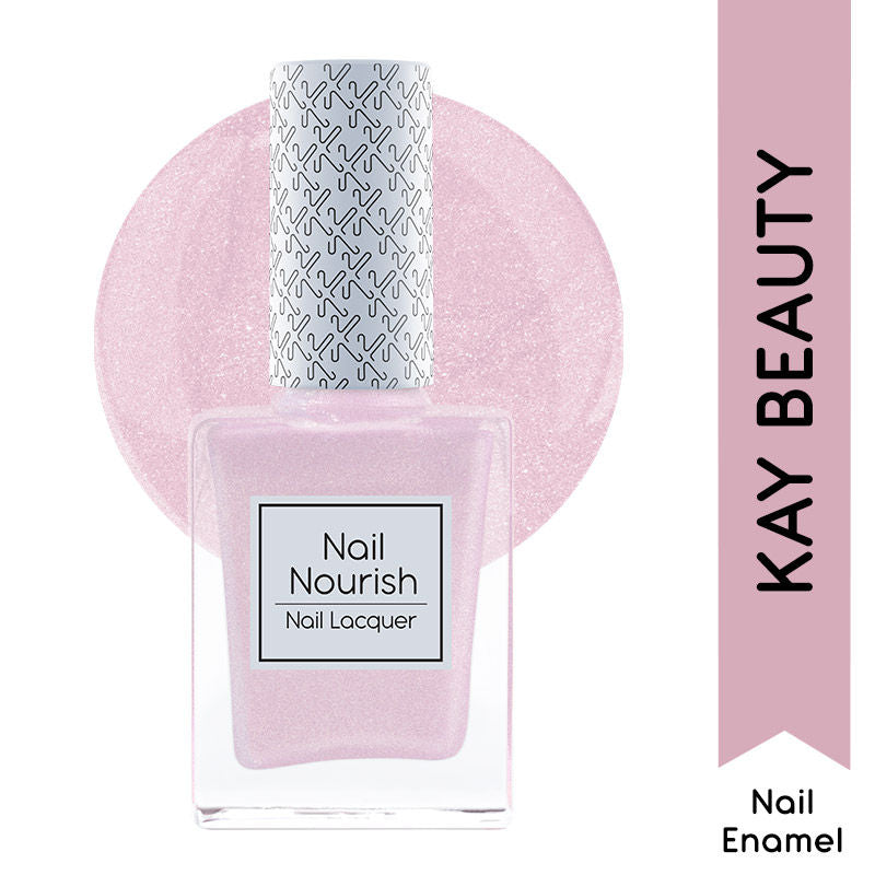 KAY BEAUTY NAIL NOURISH NAIL LACQURE PINK STARDUST-08 9ML