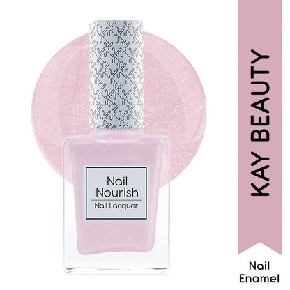 KAY BEAUTY NAIL NOURISH NAIL LACQURE PINK STARDUST-08 9ML