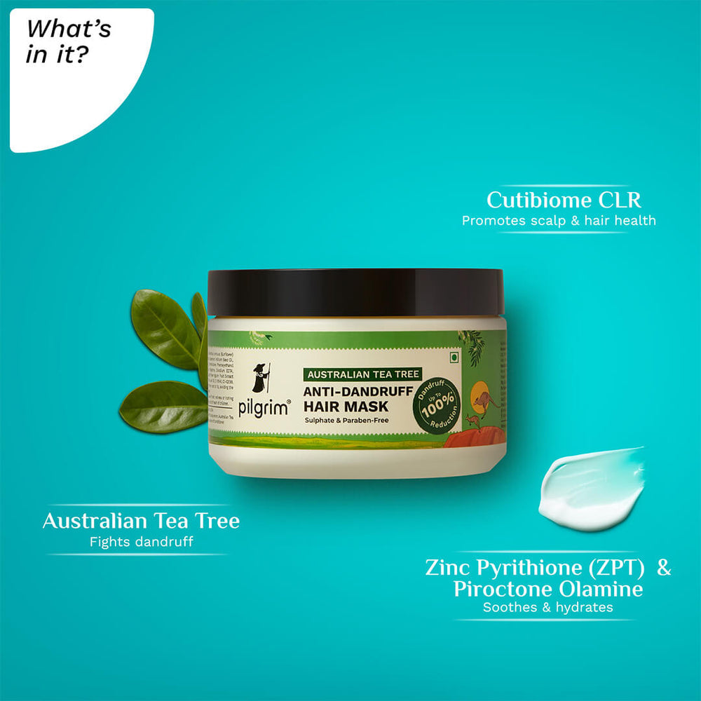 PILGRIM AUSTRALIAN TEA TREE ANTI-DANDRUFF HAIR MASK 200G