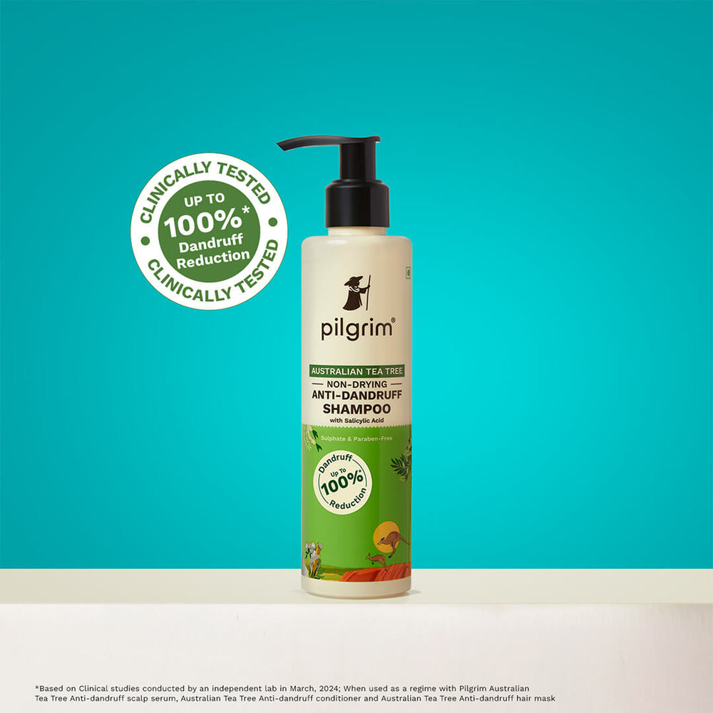 PILGRIM AUSTRALIAN TEA TREE NON-DRYING ANTI-DANDRUFF SHAMPOO 200ML