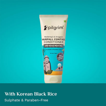 PILGRIM REDENSYL & ANAGAIN HAIRFALL CONTROL CONDITIONER WITH KOREAN BLACK RICE 200ML