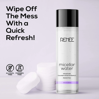 RENEE MICELLAR WATER INFUSED WITH CUCUMBER EXTRACT & VITAMIN C ALCOHOL-FREE 120ML