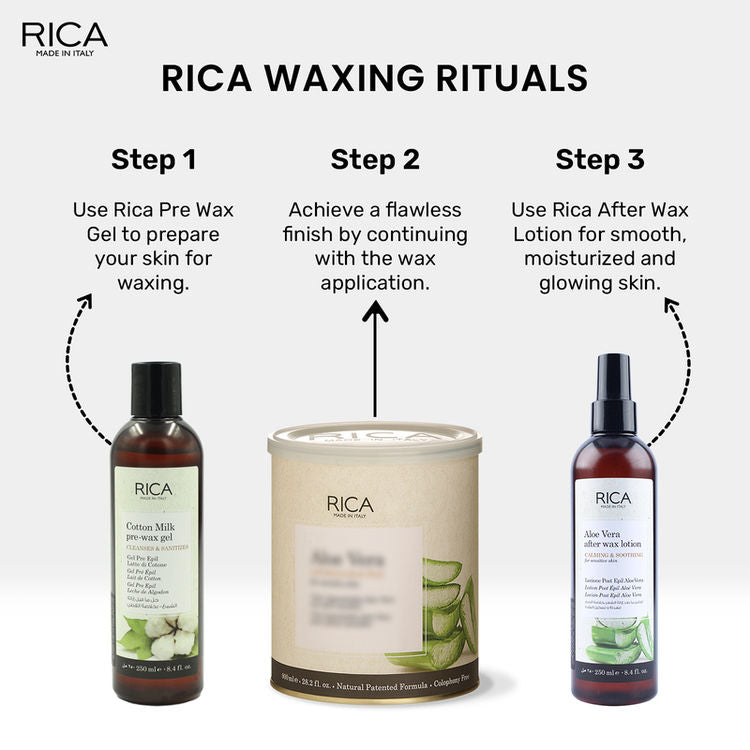 RICA AFTER WAX ALOE LOTION=250 ML