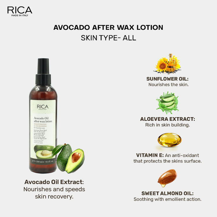 RICA AFTER WAX AVOCADA LOTION 250ML