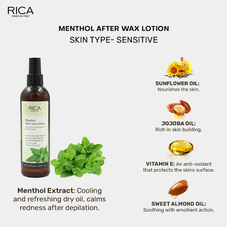 RICA AFTER WAX MENTHOL LITON=250 ML