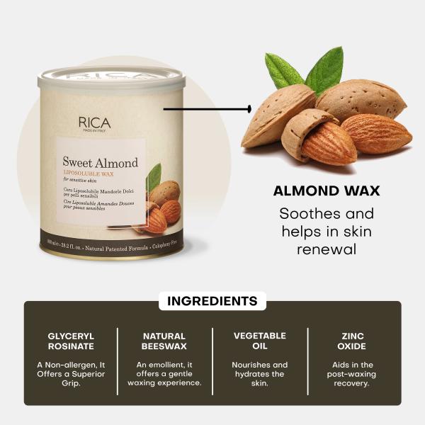 RICA WAX ALMOND=800 ML