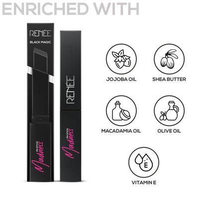 RENEE MADNESS PH STICK BLACK LIPSTICK PINK PAYOFF