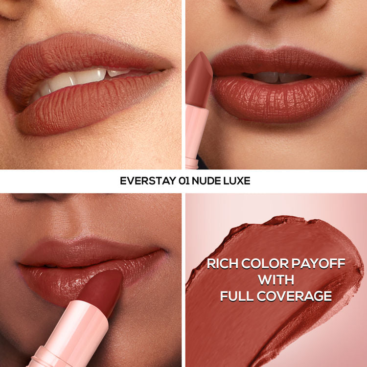 RENEE EVERSTAY HYDRATING LONGSTAY LIPSTICK  01 NUDE LUXE