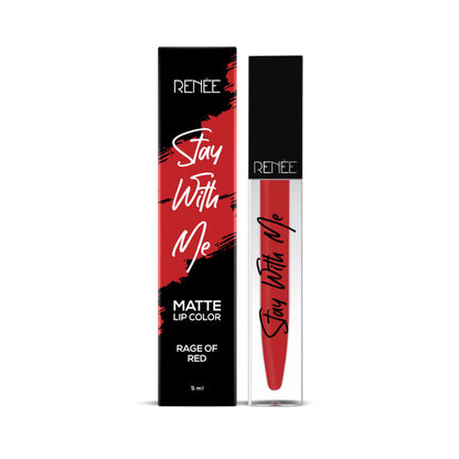RENEE STAY WITH ME MATTE LIP COLOR RAGE OF RED 5ML