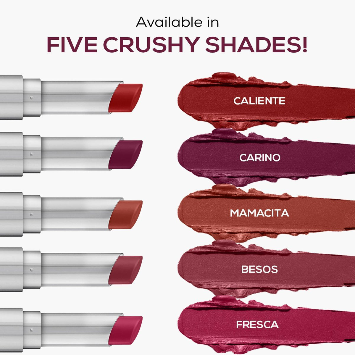 RENEE CRUSH LIPSTICK GLOSSY FINISH 01 GOI CARINO